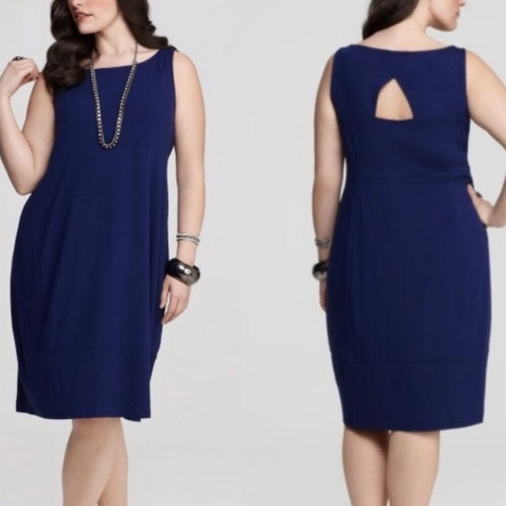 Eileen Fisher Wide Neck Oval Dress‎